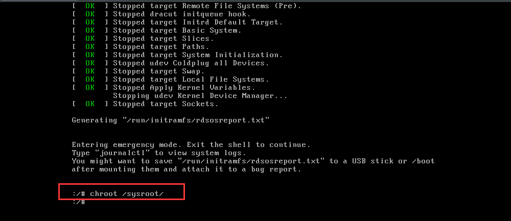 CentOS7/8 UCloud官方镜像进入单用户模式