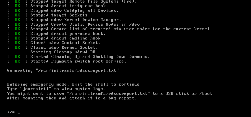 Rocky Linux8.5 UCloud官方镜像进入单用户模式